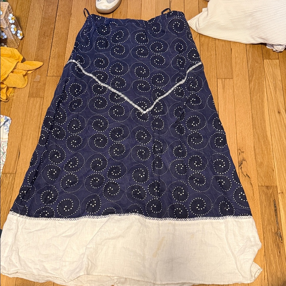 Staud Kathleen Lace Trimmed Skirt